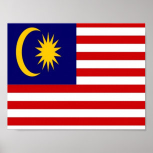 Poster Malaysia - Flag -