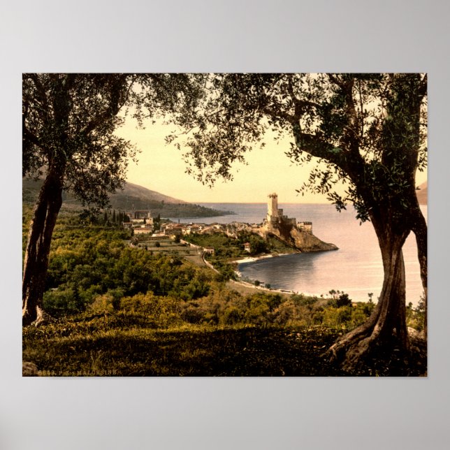 Poster Malcesine Lake Garda Itália (Frente)