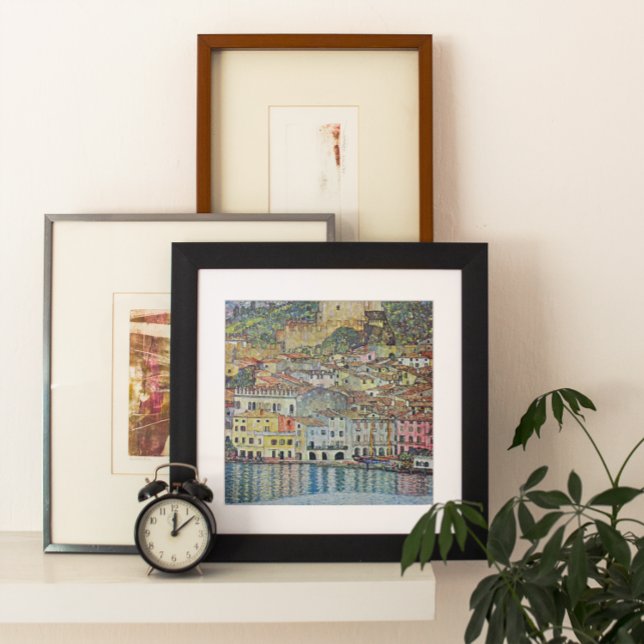 Póster Malcesine no lago Garda por Gustav Klimt (Criador carregado)