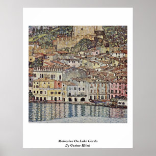 Póster Malcesine no lago Garda por Gustavo Klimt