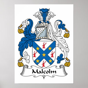 Poster Malcolm Family Crest