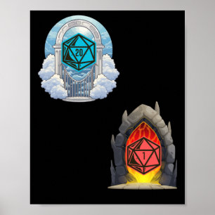 Poster Maldito Inferno D20 Viciado em Desfortuna Fortune