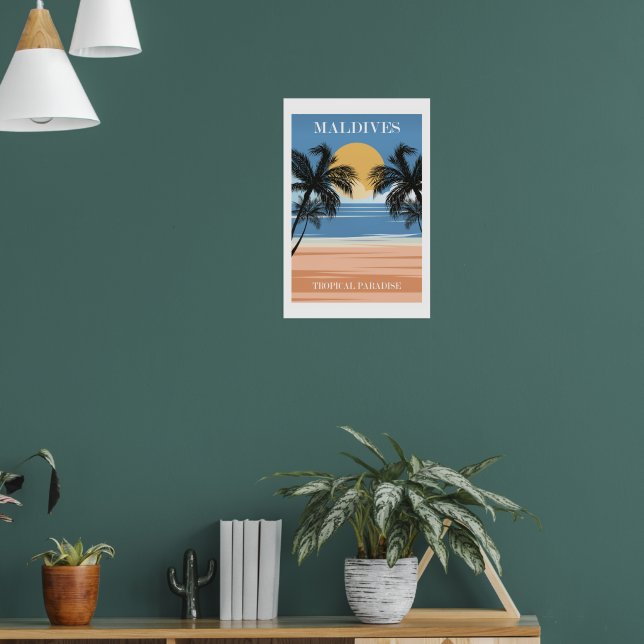 Poster Maldivas, Paraíso Tropical (Sala de Estar 1)