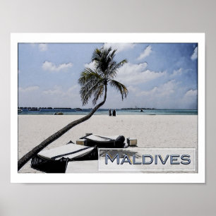 Poster Maldivas - Praia Principal -