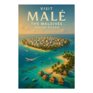 Póster Malé – O Coração das Maldivas