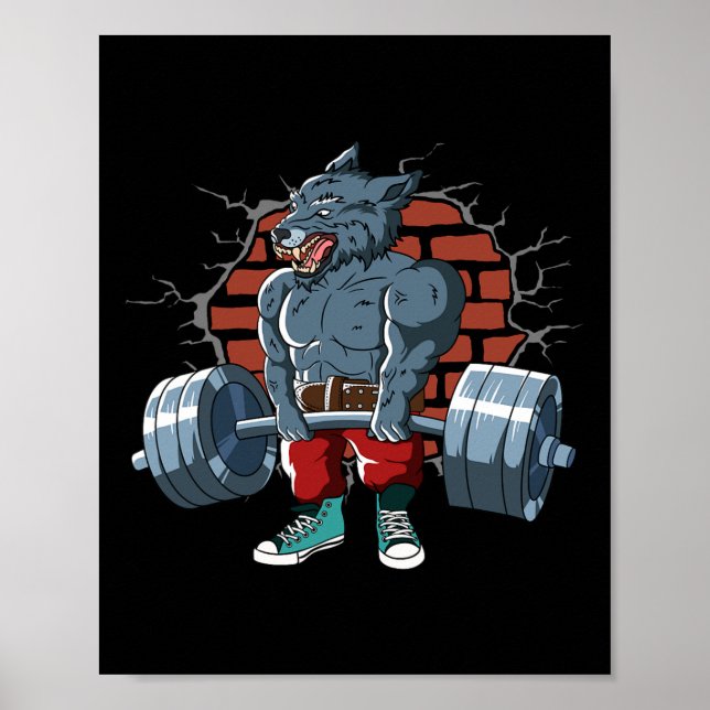 Poster Malhação Alpha Wolf Fazendo Treinamento em Destaqu (Frente)