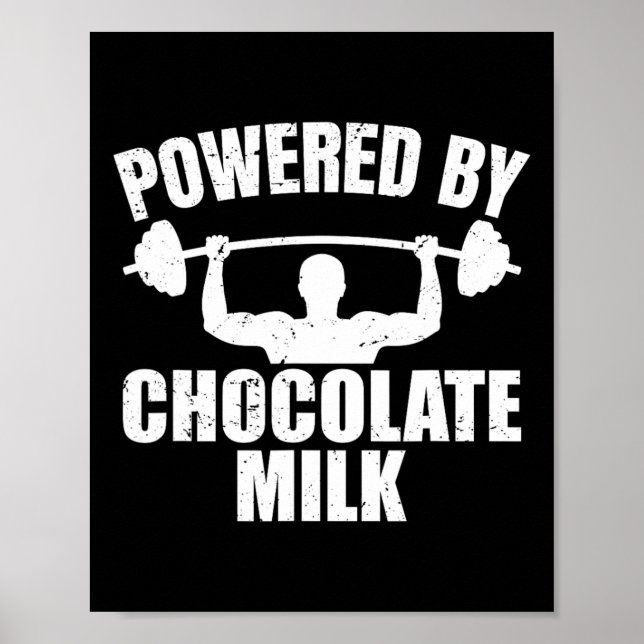 Poster Malhação de chocolate Leite e ginástica (Frente)