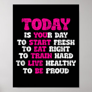 Poster Malhação de Motivação da Cotação de Workout de Gym