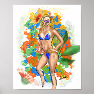 Poster Malhação Girl Art - Physik bikini Girl Power