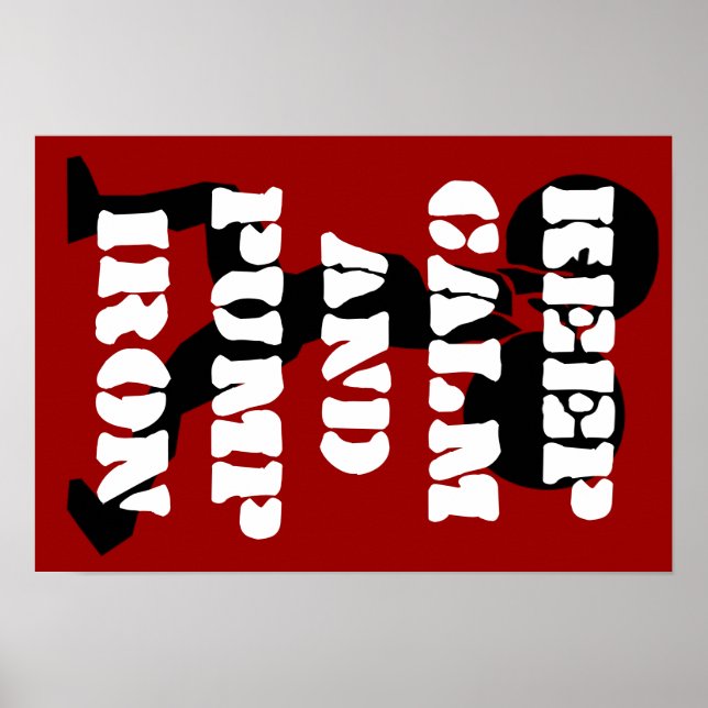 Poster Malhação GYM mantenha a calma e bombeie ferro (Frente)