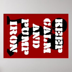 Poster Malhação GYM mantenha a calma e bombeie o ferro