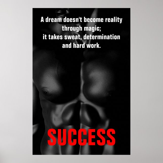 Poster Malhação Inspiracional Preto e Branco (Frente)