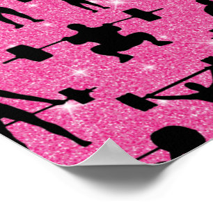 Poster Malhação Workout Gym Esporte Rosa