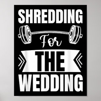 Poster Malhando Para O Casamento Noiva E Noivo Fitness
