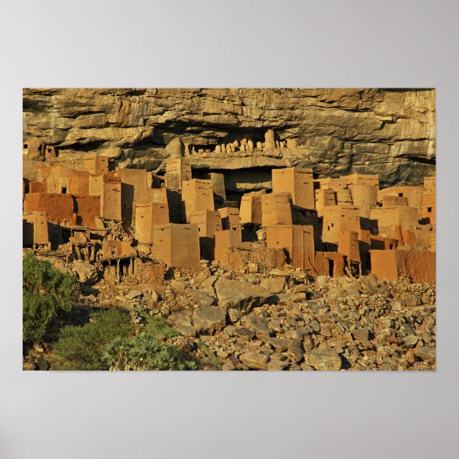 Póster MALI, Terras Dogon. Tellem tradicional malaio (Frente)