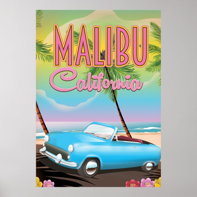 Poster Malibu Califórnia (Frente)