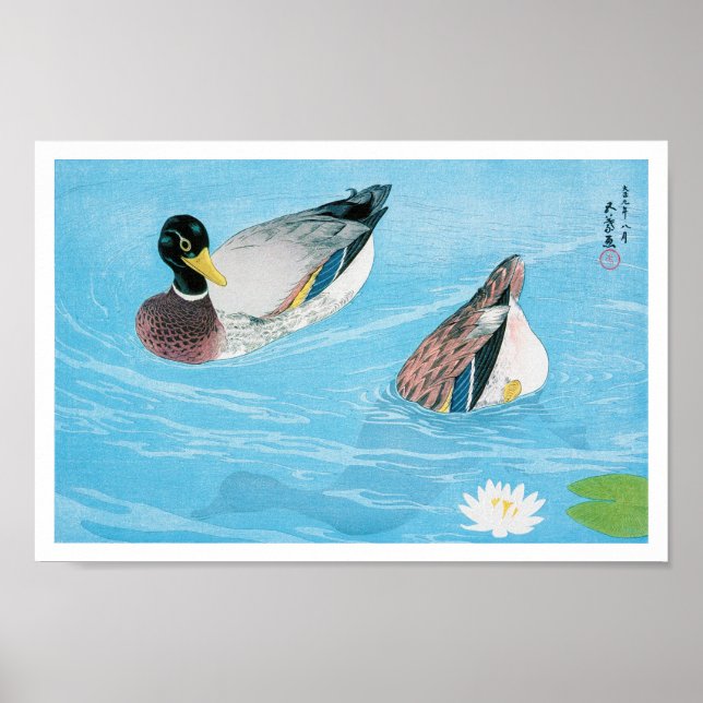 Poster Mallard no Pond, Goyō Hashiguchi (Frente)