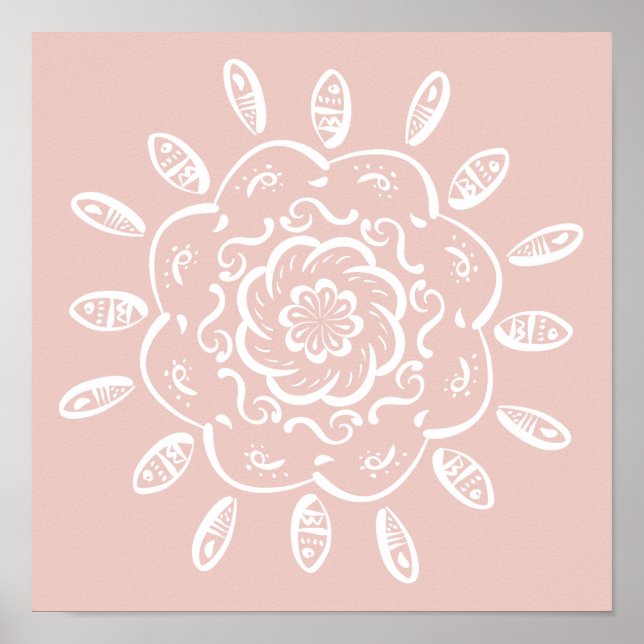 Poster Mallow Mandala (Frente)