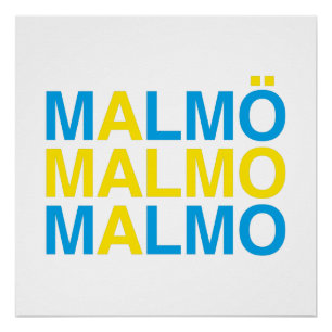 Póster MALMO Bandeira Sueca