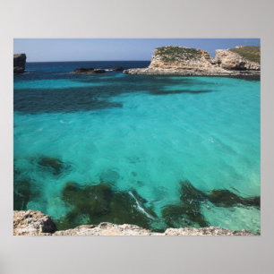 Póster Malta, Comino Island, The Blue Lagoon