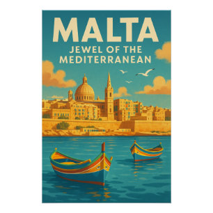 PÓSTER MALTA – JOIA DO MEDITERRÂNEO