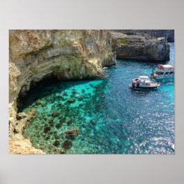 Poster Malta Turquoise Water of the Blue Lagoon Comino