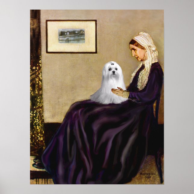 Póster Maltês (C) - Mãe de Whistler (Frente)