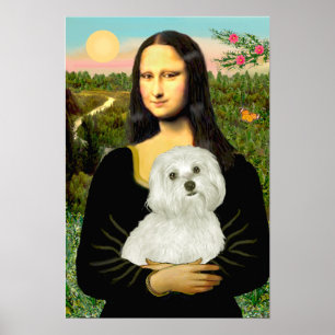 Póster Maltese 11 - Mona Lisa