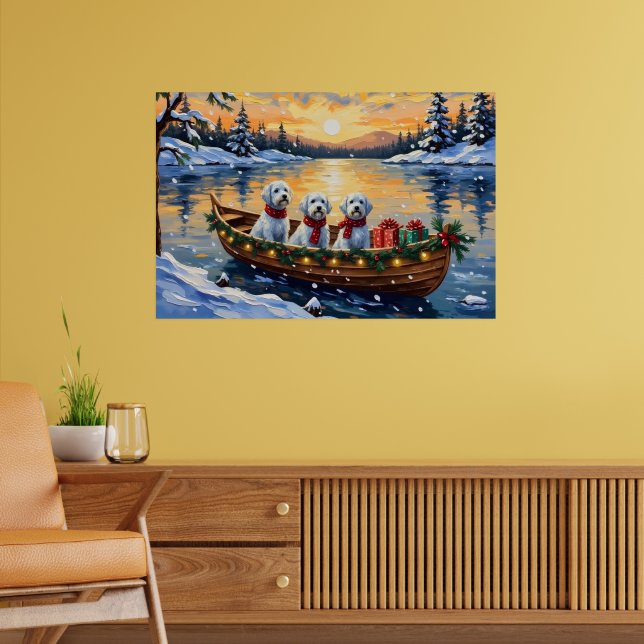 Poster Maltese Christmas Boat Holiday (Sala de Estar 2)