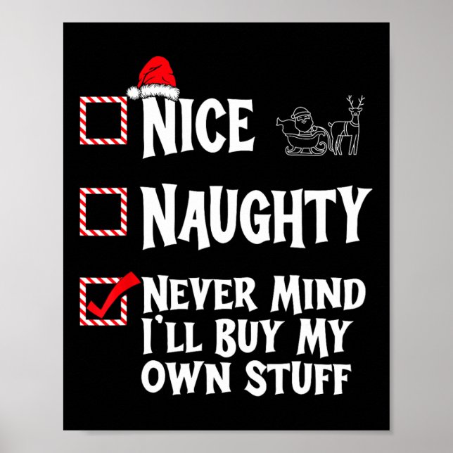 Poster Malvado ou legal - Não importa se eu Comprar minha (Frente)