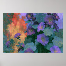Malvariscos em Impressionismo Ousado Violeta