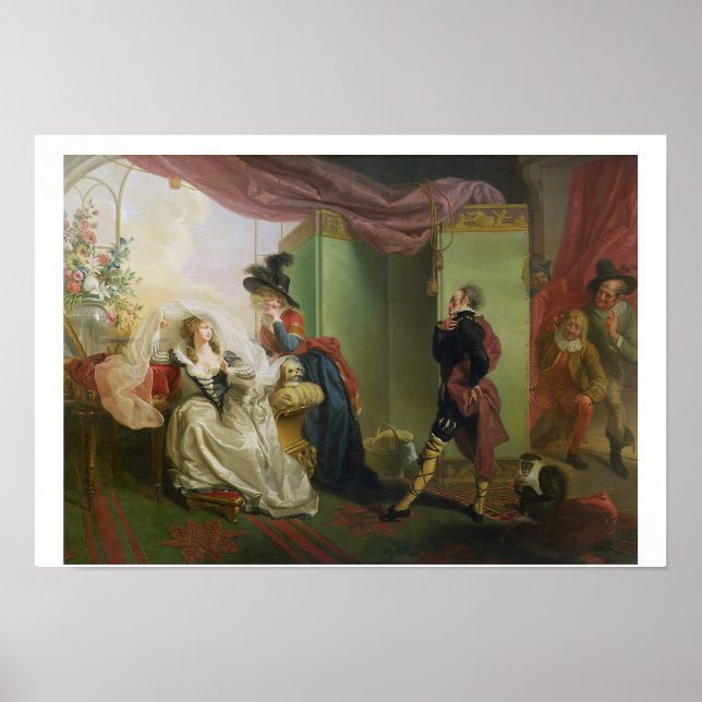 Poster Malvolio antes de Olivia, de 'Doze Noites' por Wi (Frente)
