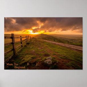 Poster Mam Tor - Inglaterra
