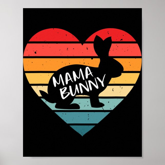 Poster Mama Bunny Mãe Combinando Fantasia de Páscoa para  (Frente)