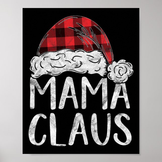 Poster Mama Claus Figurino Papais noeis de presente de Na (Frente)