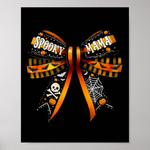 Poster Mama Coquette Arco Pumpkin Cute Halloween Mulheres