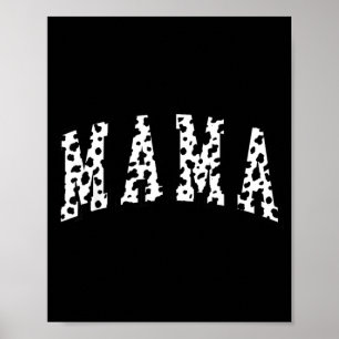 Poster Mama Dalmatian Padrão Mamãe Engraçado Feliz Dia da