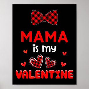 Poster Mama É Meu Custo de Namorado Meninos Gravata Borbo