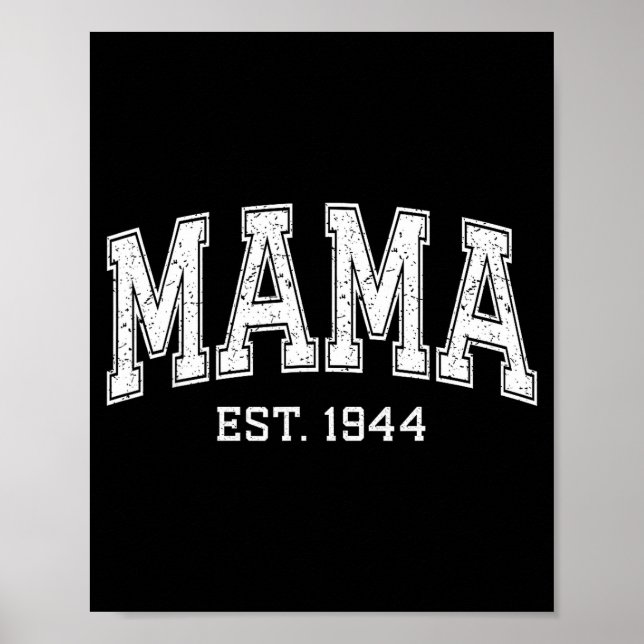 Poster Mama Est 1944 Mom D Mothers Day Ized  (Frente)