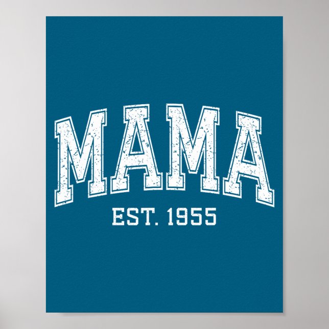 Poster Mama Est 1955 Mom D Mothers Day Ized  (Frente)