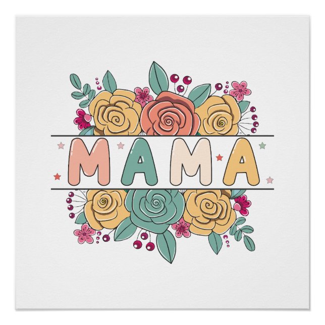 Póster Mama Flower (Frente)