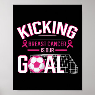 Poster Mama Futebol De Cancer Ll Gol Fita Rosa Mammograma