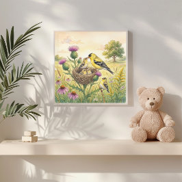 Poster Mama Goldfinch e Viveiro de Filhotes