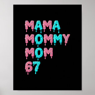 Poster Mama Mamãe Mãe Bruh 67 Meme Engraçado Gíria Gen Al