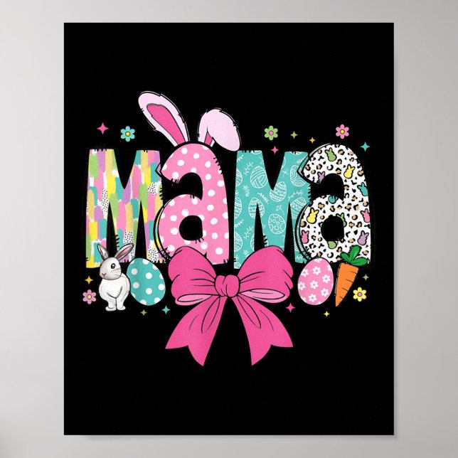 Poster Mama Mini Páscoa Correspondente Dia de Páscoa Mama (Frente)