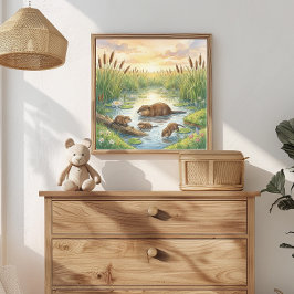 Poster Mama Muskrat e Berçário dos Bebês