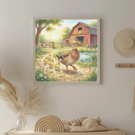 Poster Mama Pata e os Patinhos Berçário