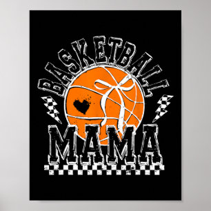 Poster Mama Sketll Coquette Laço Dia de Jogo Esportes Div