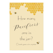 Mama to Bee Baby Shower GamePoster