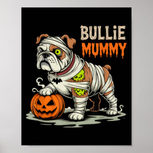 Poster Mamãe Bulldog de Halloween